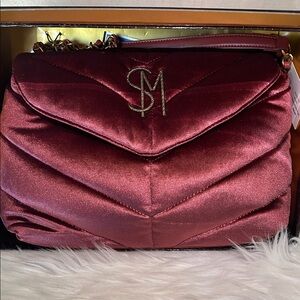 NWB Steve Madden (Bcoleman) Rust Velvet Shoulder Bag With Gift box 🎁